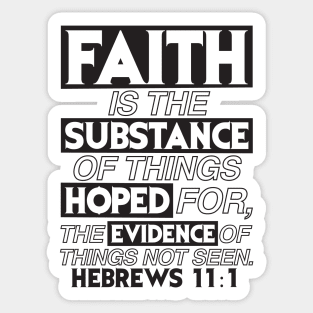 Hebrews 11:1 Sticker